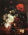 Basket of Flowers by Jan Van Huysum